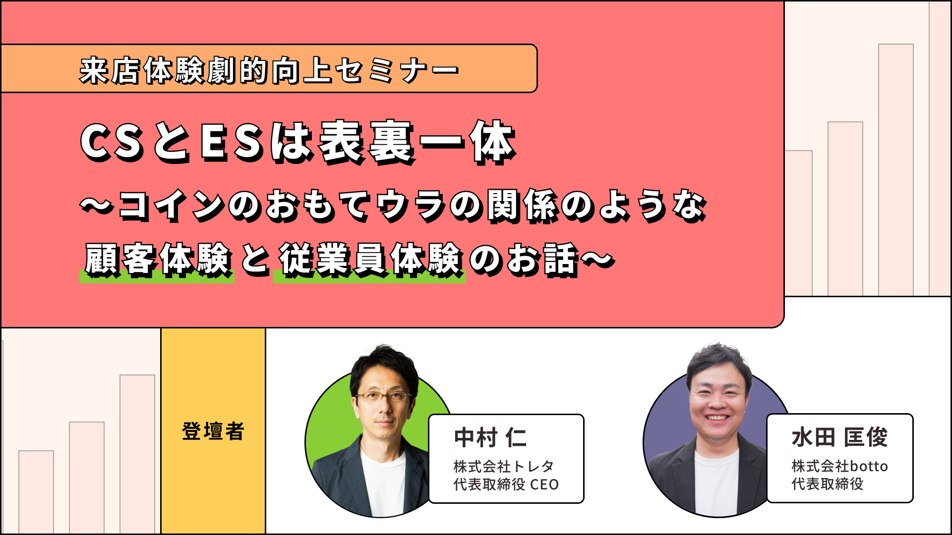 来店体験劇的向上セミナー】CSとESは表裏一体 ～コインのおもてウラの関係のような顧客体験と従業員体験のお話～｜botto総研（ボットー総研）